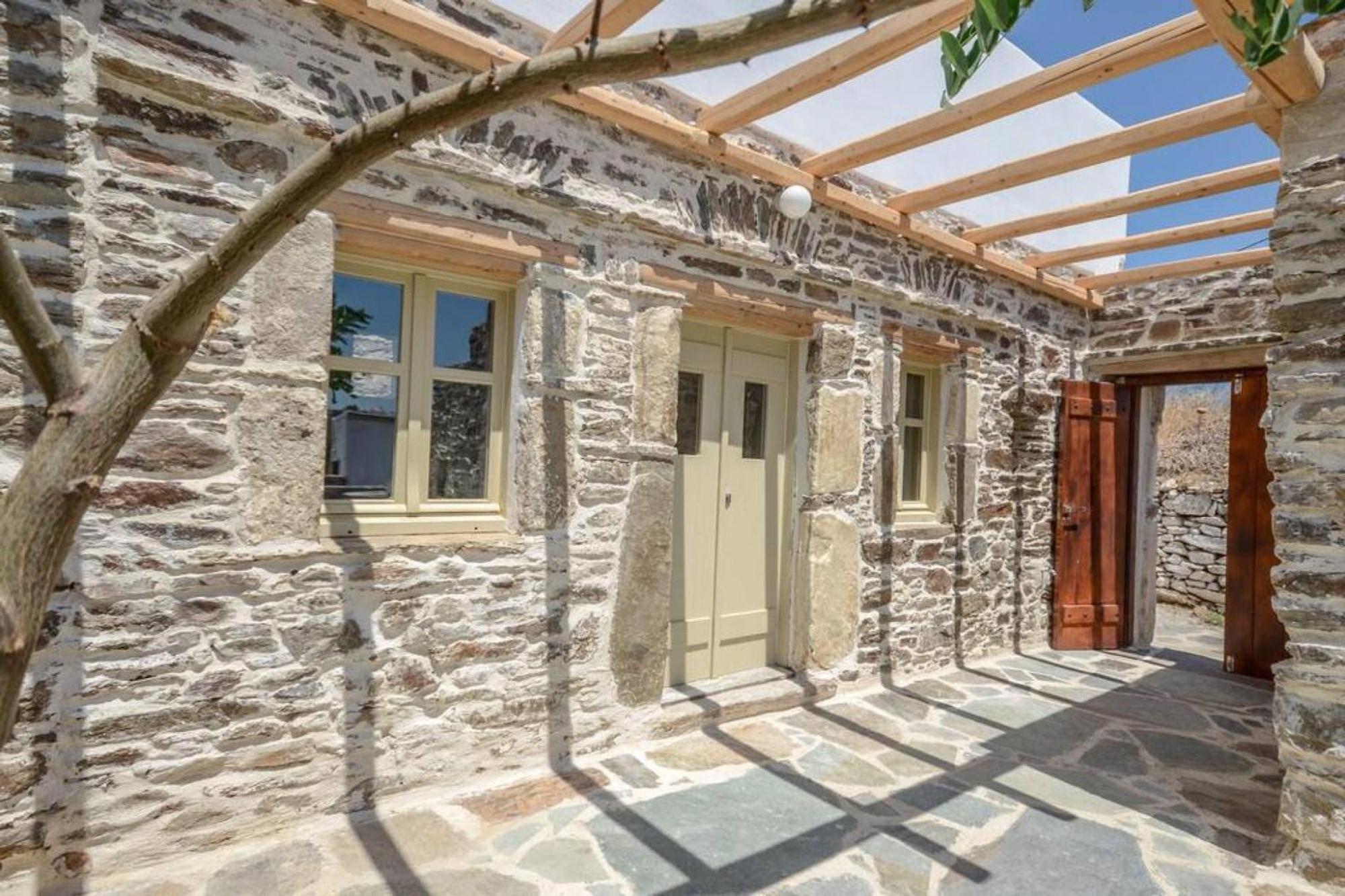Villa Anthemion Naxos With Outdoor Jacuzzi Ano Sangrion Exterior foto